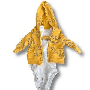 Baby boy onesie and hoodie